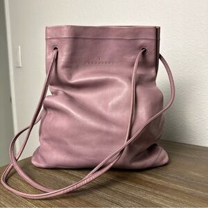 SOLD ❌ Trussardi Leather Bag Tote Mauve Pink